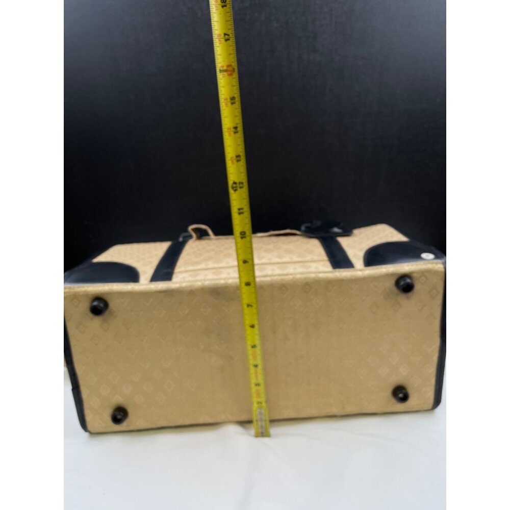 Joy Mangano Women's Tan/Black Carry on Bag/Small Luggage SKU 3747 - Picture 12 of 16